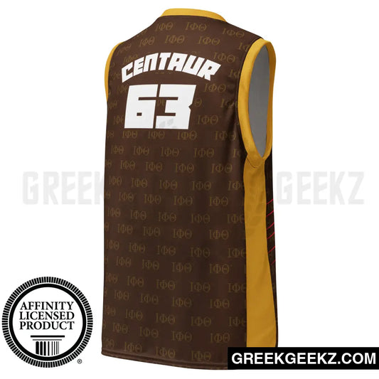 Iota Suns (Brown) - Iota Phi Theta Fraternity - Basketball Jersey Basketball Jersey