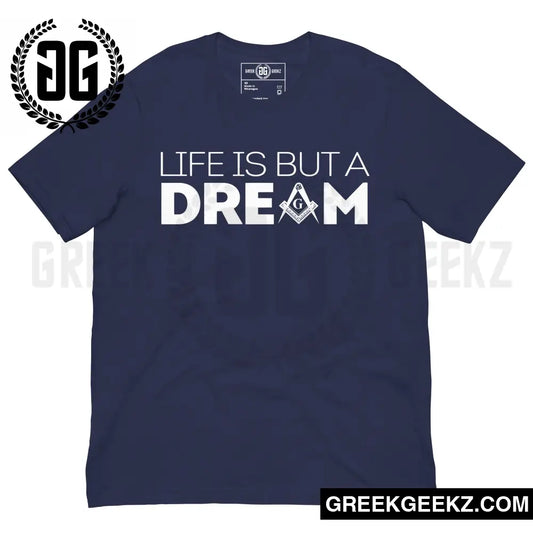 Life is But A Dream - Freemason - T-Shirt Navy/White / XS T-Shirt
