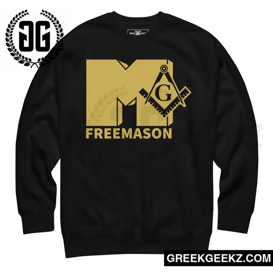 MTV Mason - Freemason - Sweatshirt Black/Gold / S Sweatshirt