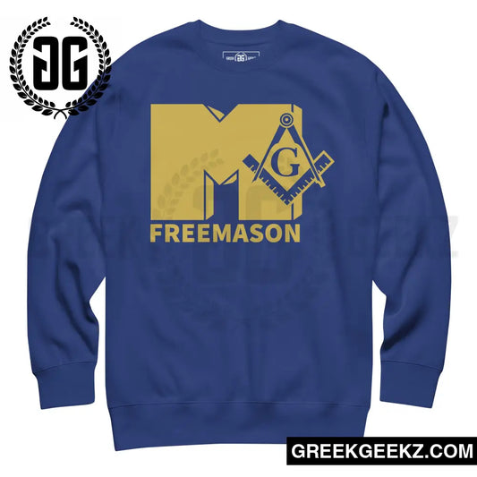 MTV Mason - Freemason - Sweatshirt Blue/Gold / S Sweatshirt