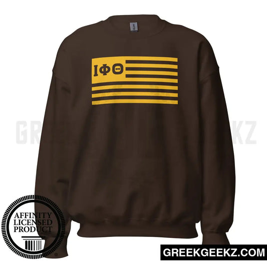 The ΙΦΘ Marathon - Iota Phi Theta Fraternity - Sweatshirt Brown / S Sweatshirt