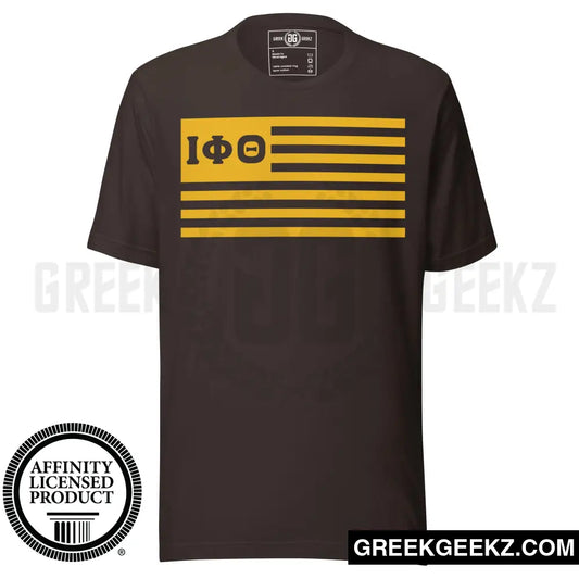 The ΙΦΘ Marathon - Iota Phi Theta Fraternity - T-Shirt Brown / S T-Shirt