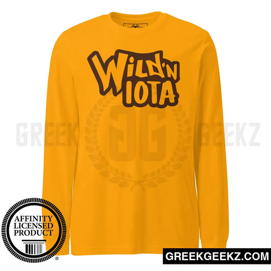 Wild ’N Iota - Iota Phi Theta Fraternity - Long Sleeve Tee Gold / XS Long Sleeve Tee